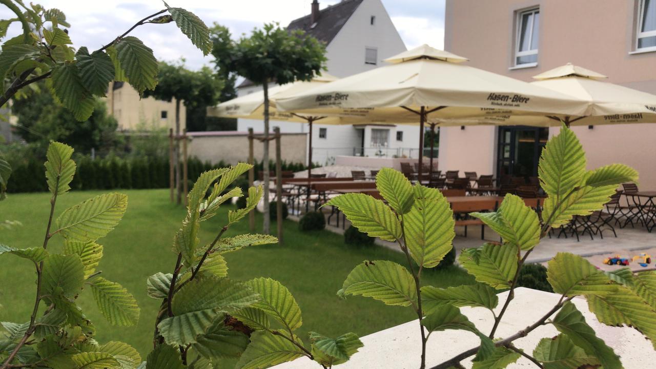 Hotel Haunstetter Hof Augsburg Bagian luar foto